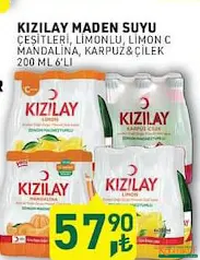 KIZILAY MADEN SUYU ÇEŞİTLERİ 6X200 ML indirimli fiyat KIZILAY MADEN SUYU ÇEŞİTLERİ 6X200 ML fiyat ve kampanya bilgisi